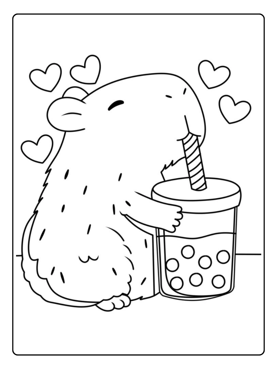 capybara ausmalbild (10)