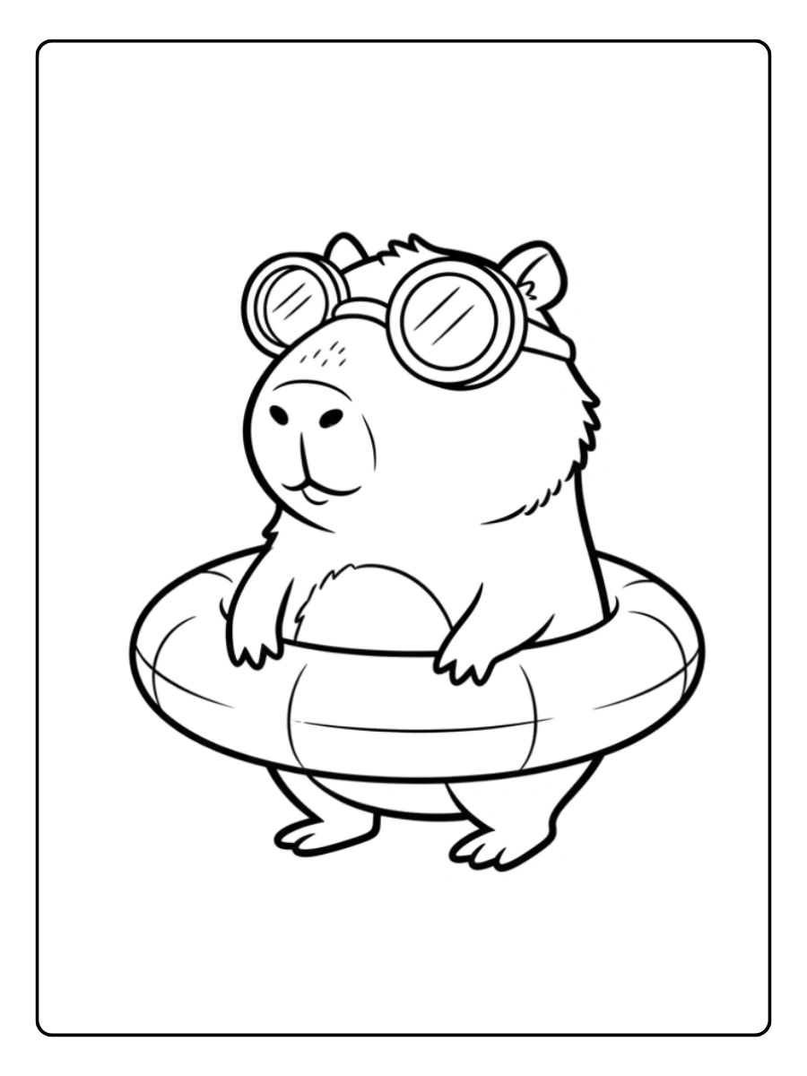 capybara ausmalbild (11)