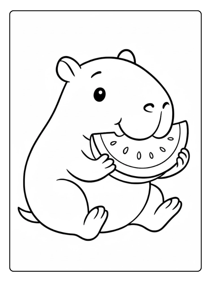 capybara ausmalbild (13)