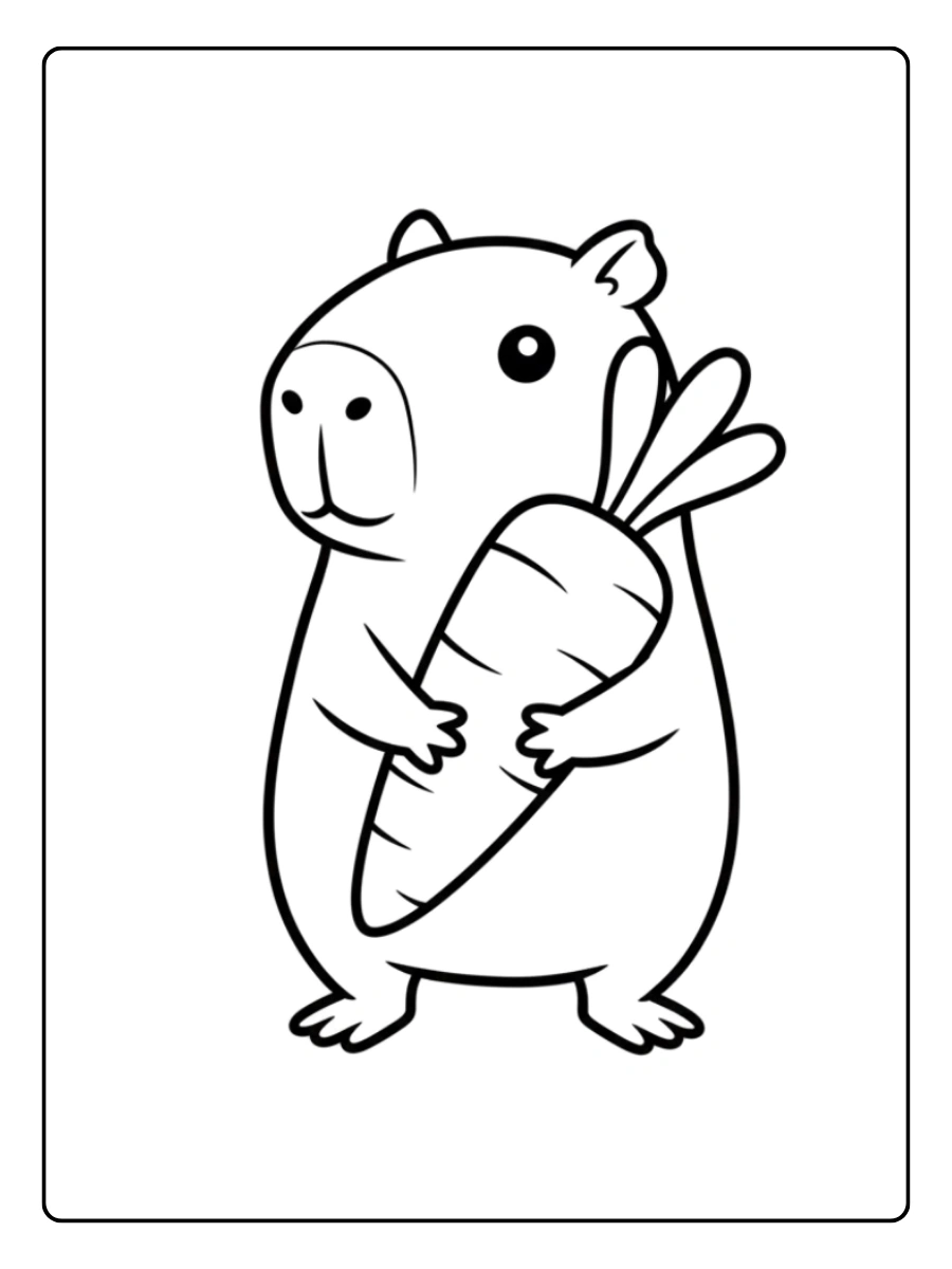 capybara ausmalbild (3)