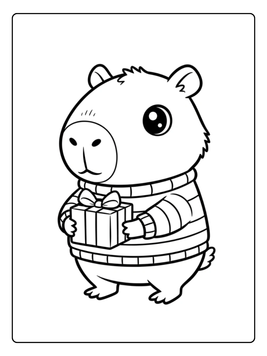 capybara ausmalbild (5)