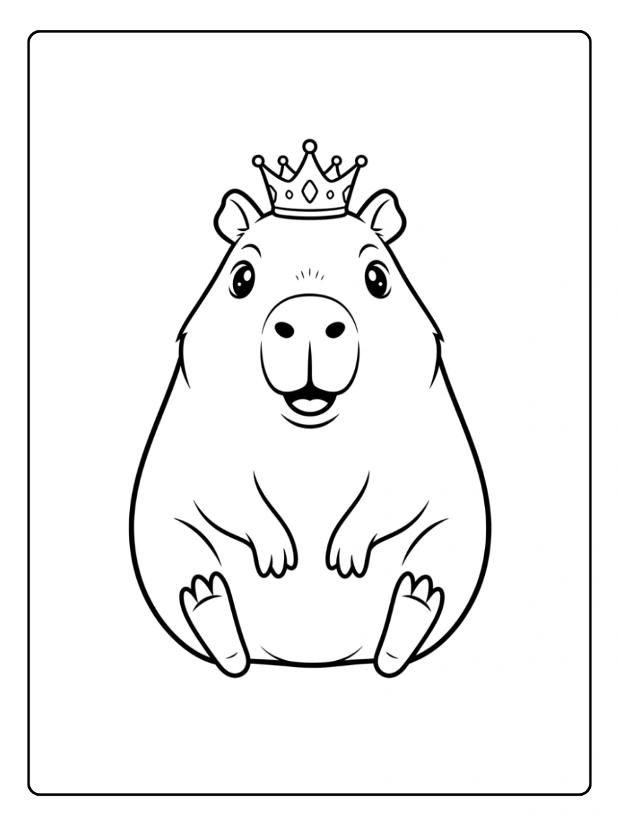 capybara ausmalbild (8)