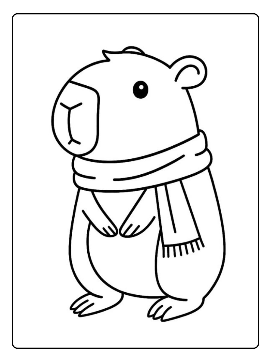 capybara ausmalbild (9)