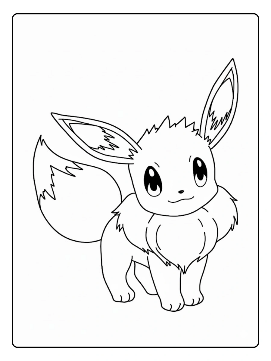 evoli ausmalbild (4)