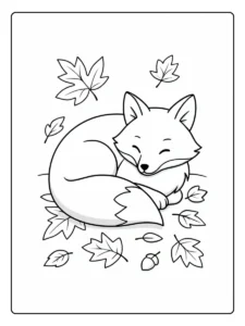 fuchs ausmalbild