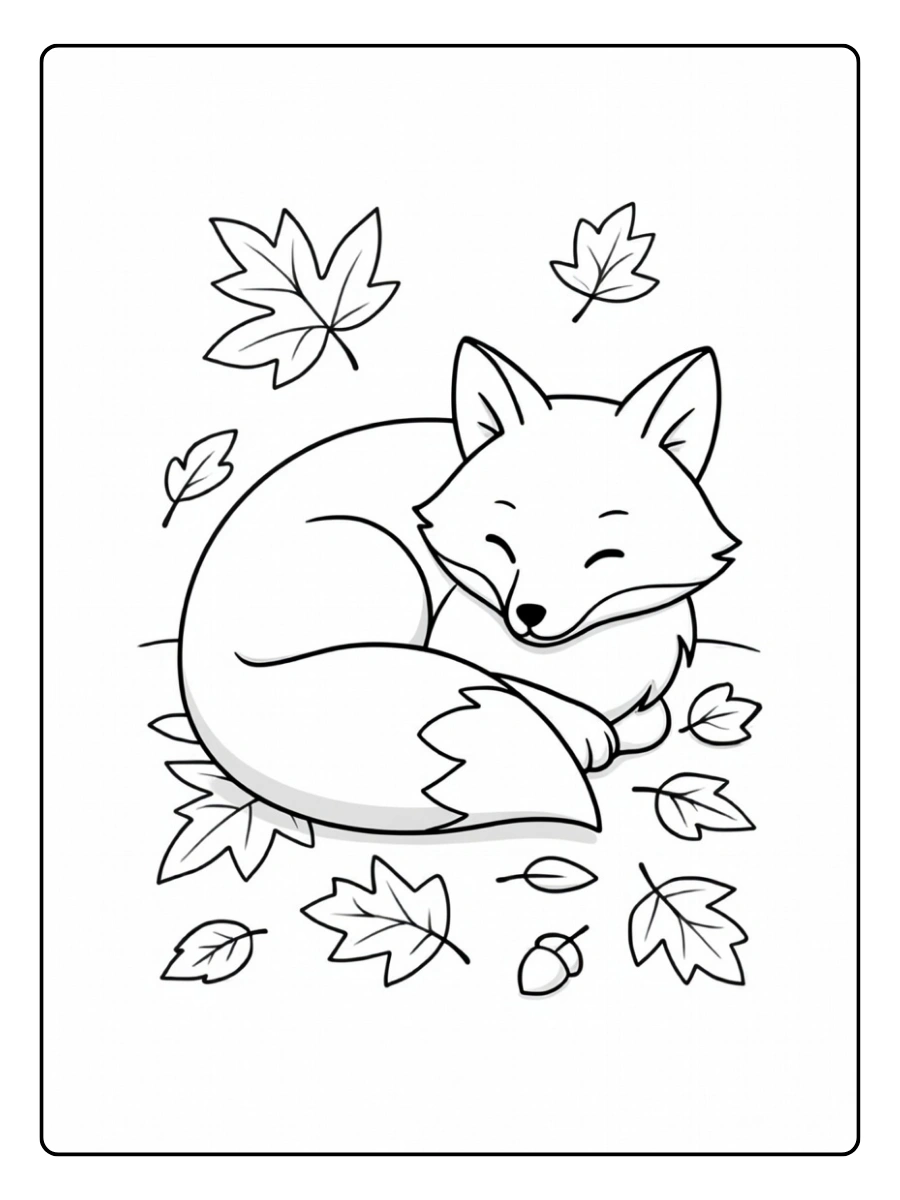fuchs ausmalbild