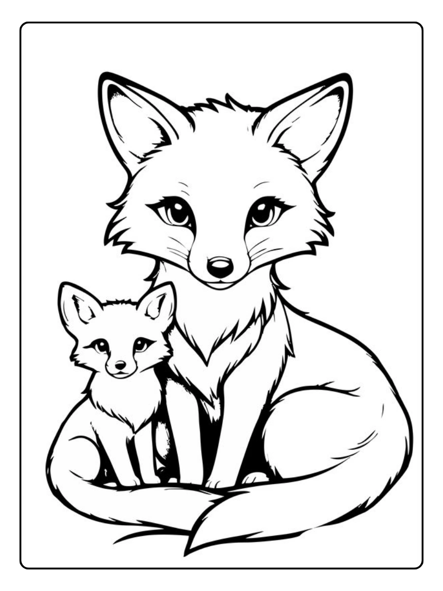 fuchs ausmalbild (4)