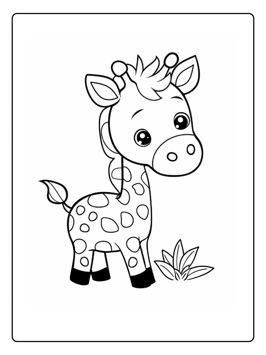 giraffe ausmalbild (4)