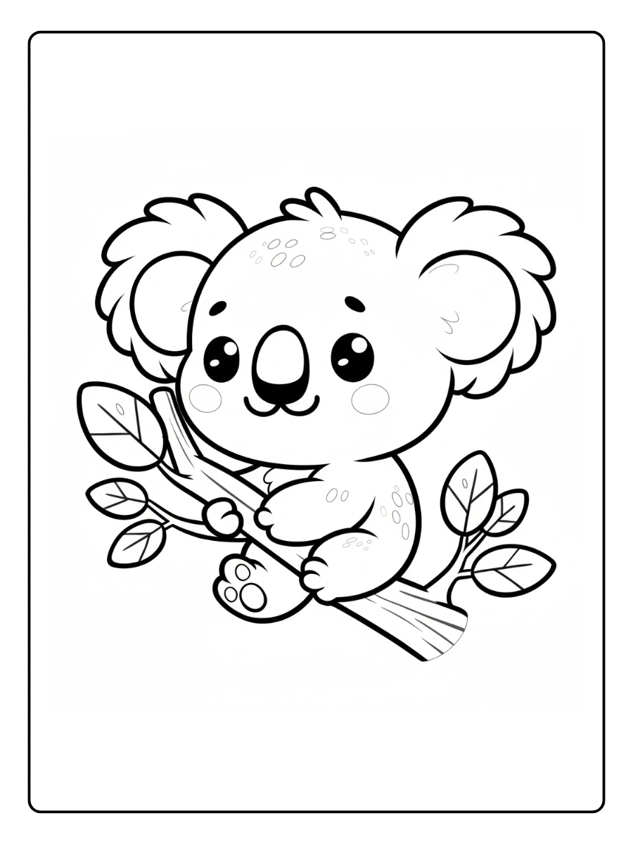 koala ausmalbild (2)