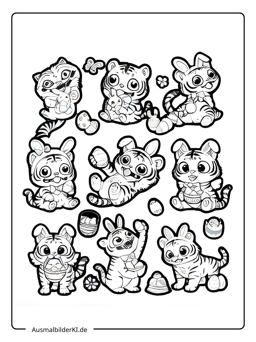 kpop demon hunters ausmalbilder ostern (12)