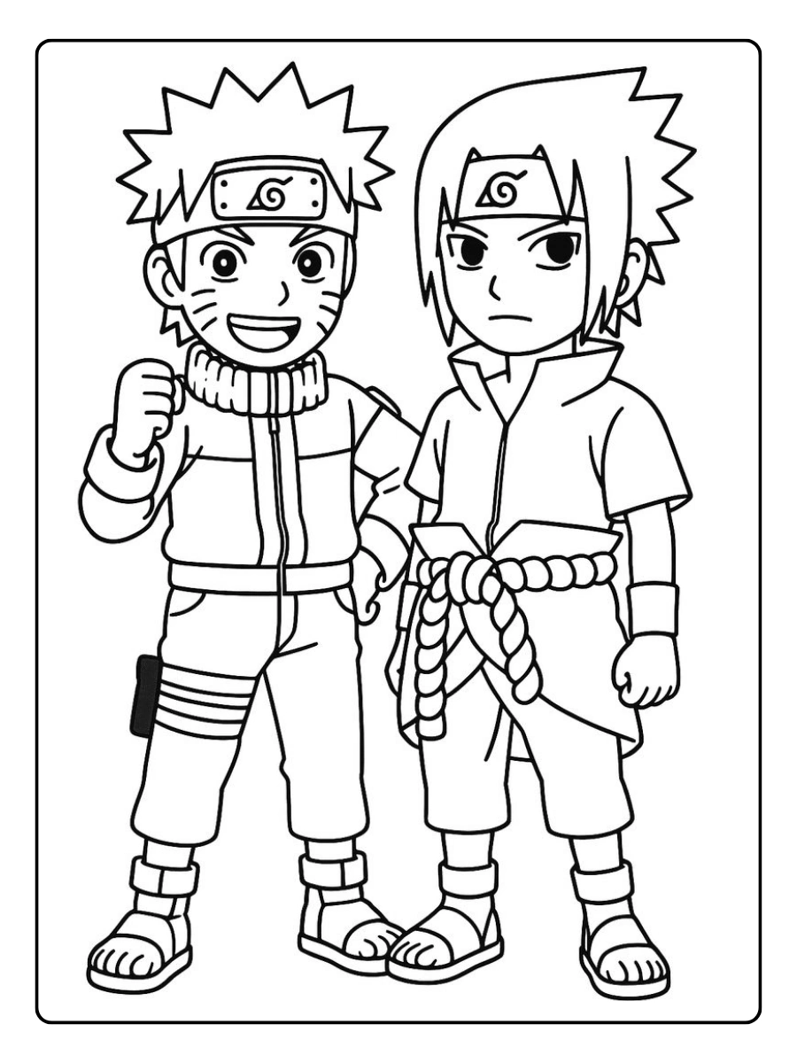 naruto ausmalbilder anime