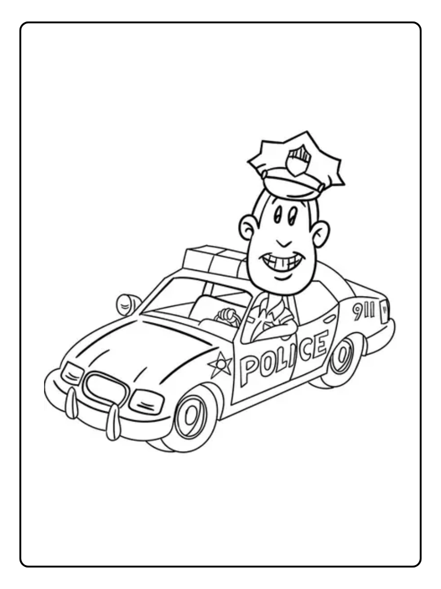 polizeiauto ausmalbild (14)