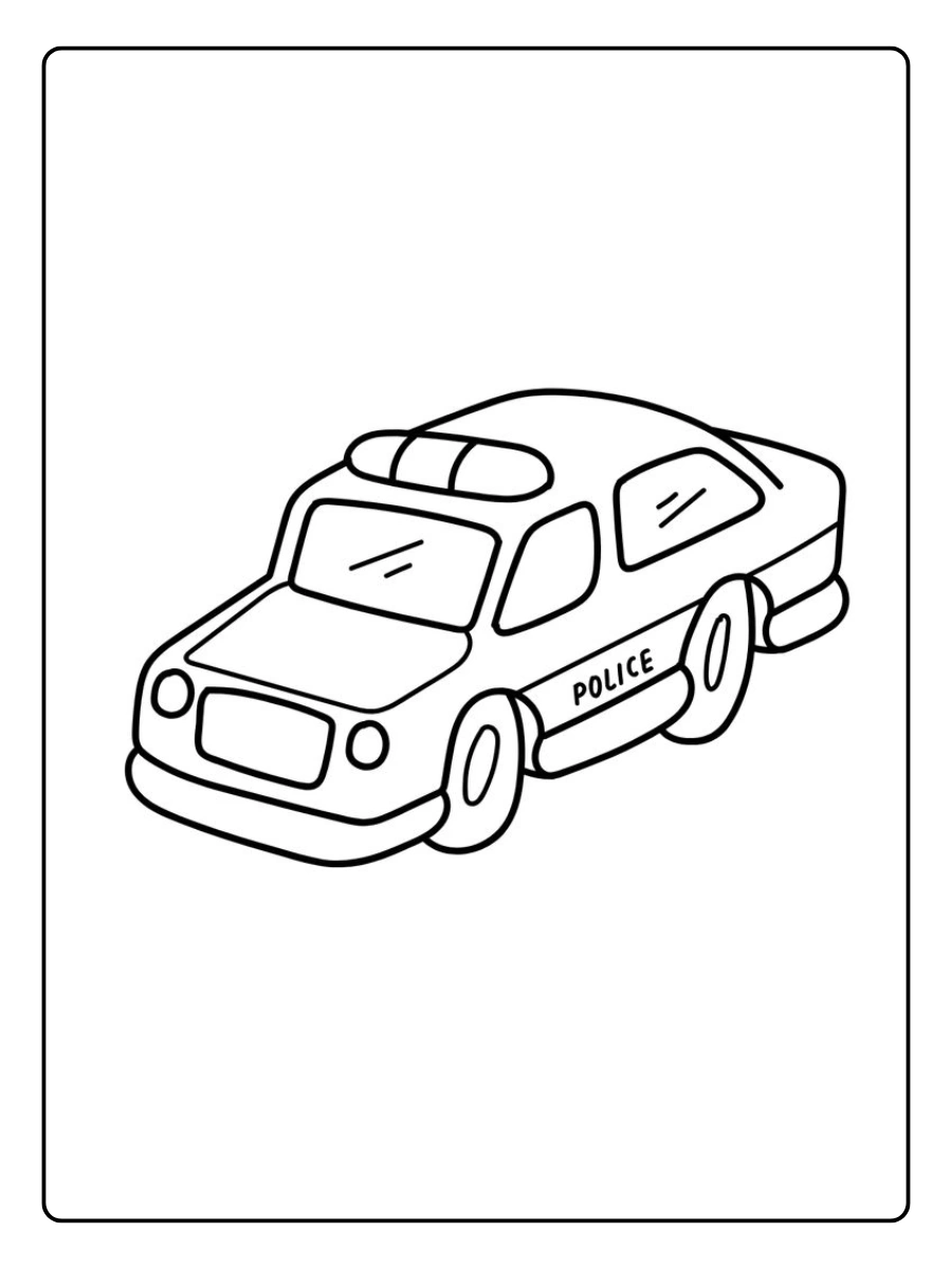 polizeiauto ausmalbild (3)