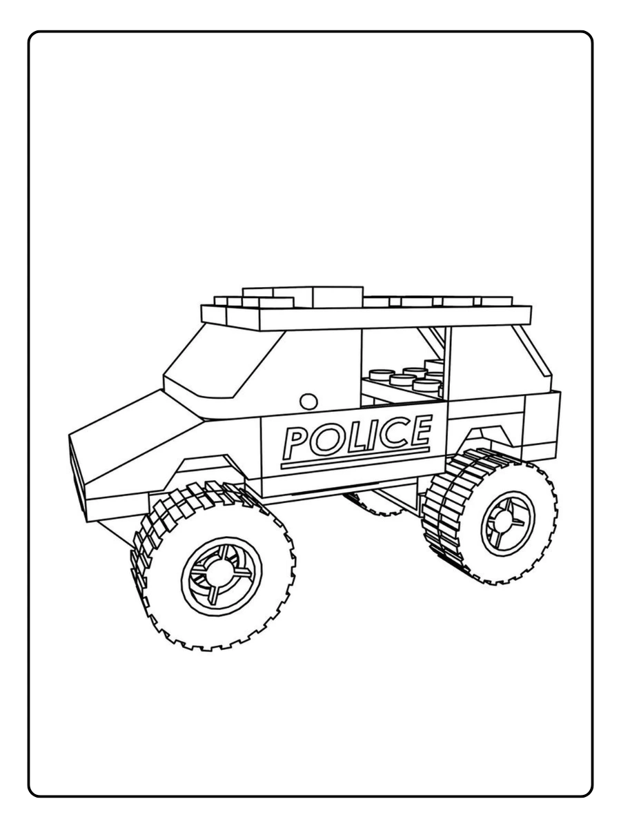 polizeiauto ausmalbild (4)