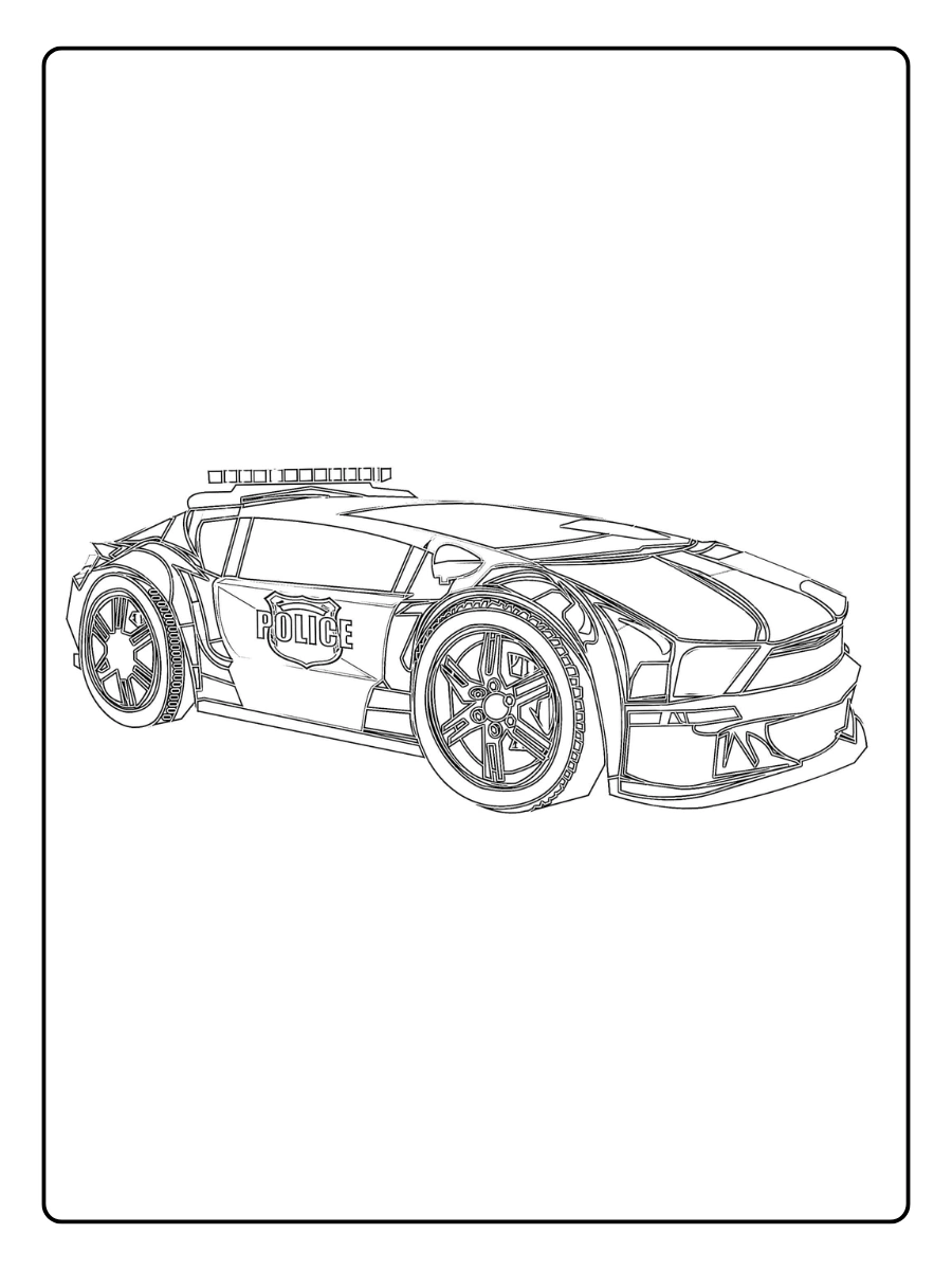 polizeiauto ausmalbild (5)