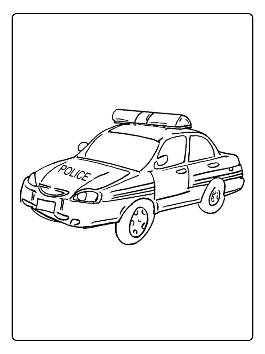 polizeiauto ausmalbild (7)