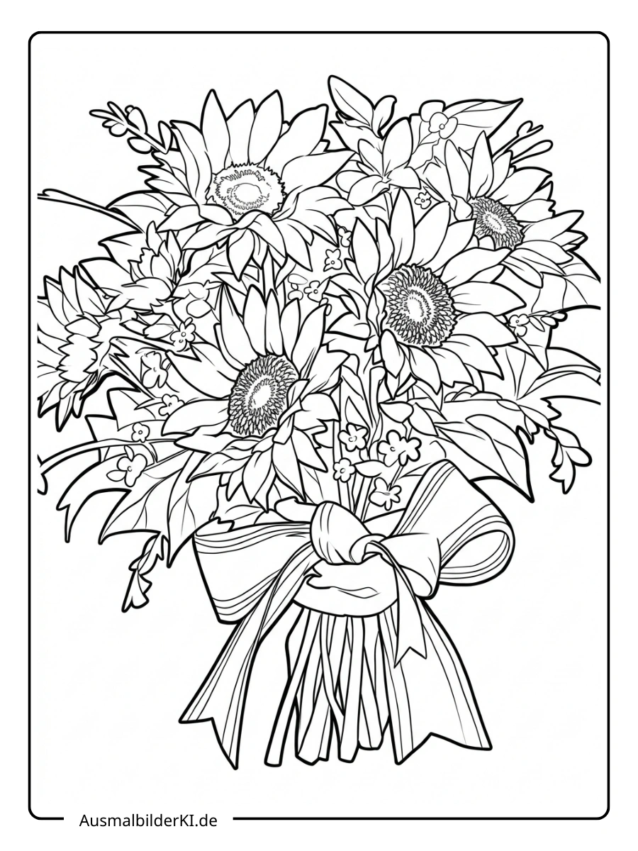 sonnenblume ausmalbild (11)