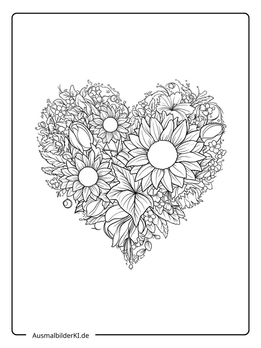 sonnenblume ausmalbild (12)