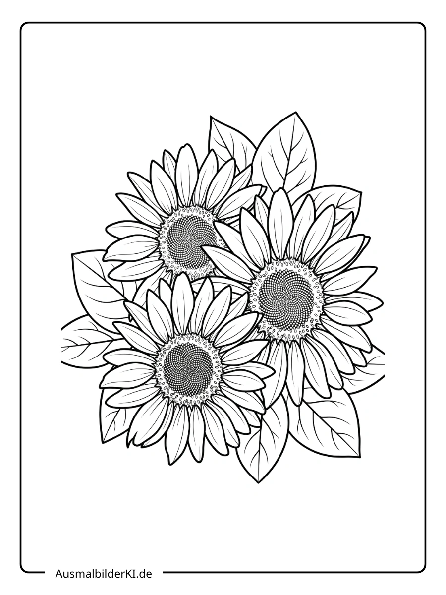 sonnenblume ausmalbild (13)