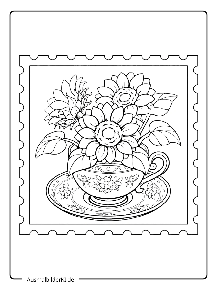 sonnenblume ausmalbild (8)