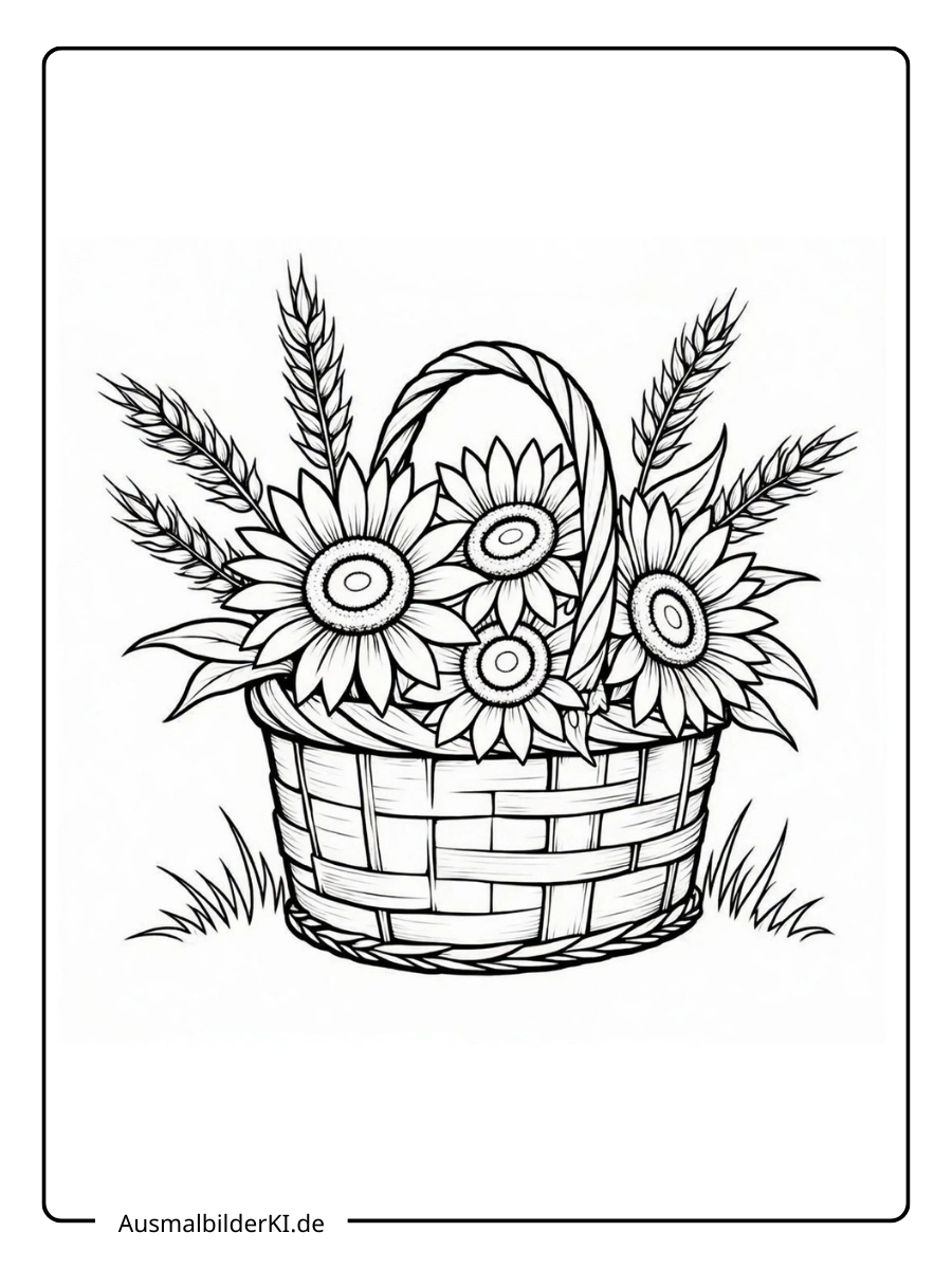 sonnenblume ausmalbild (9)