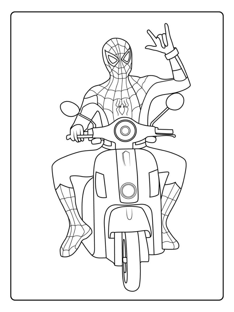 spiderman motorrad ausmalbild (10)