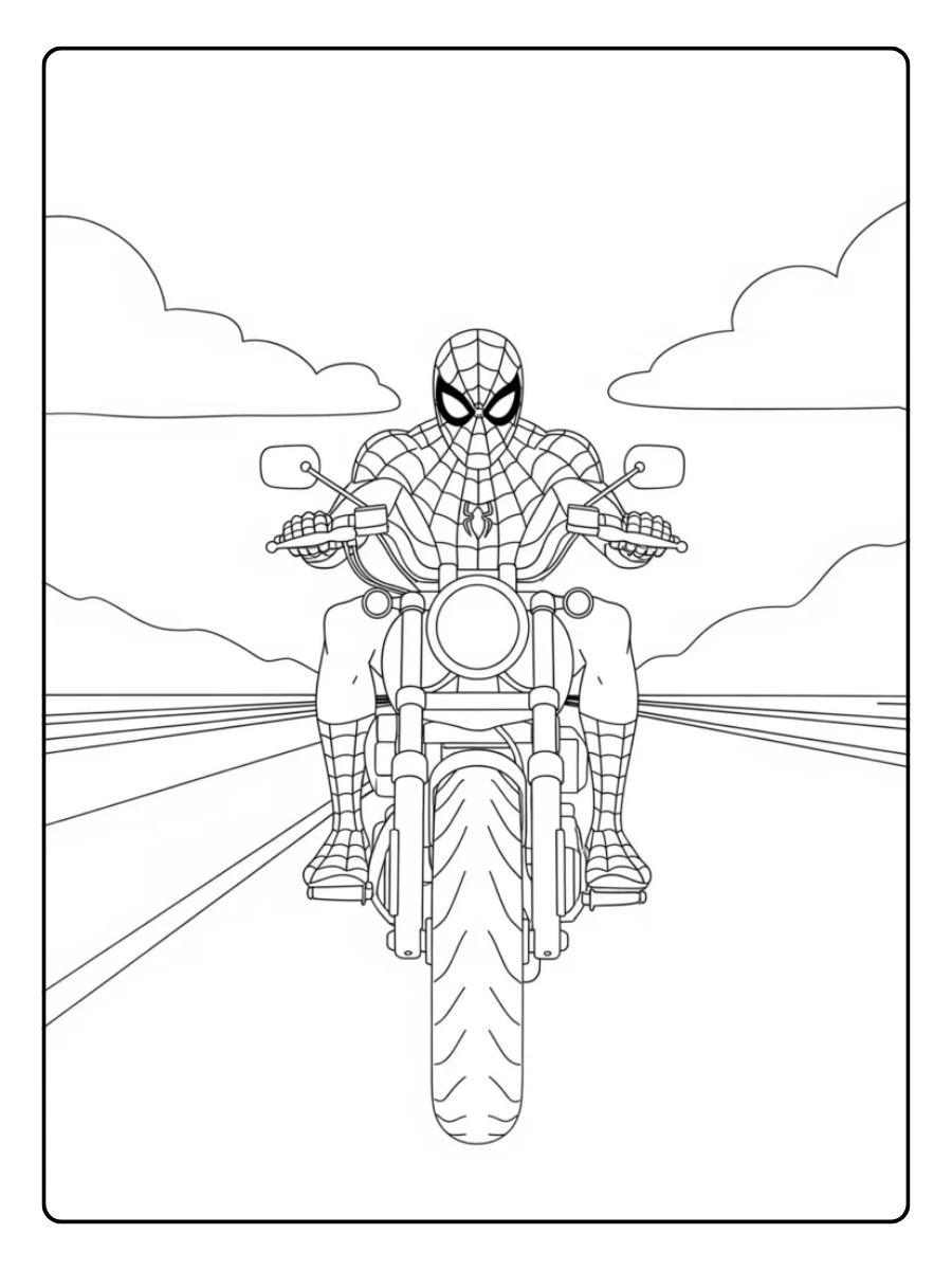 spiderman motorrad ausmalbild (11)