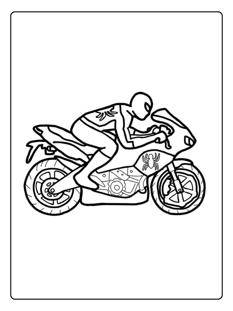 spiderman motorrad ausmalbild (14)