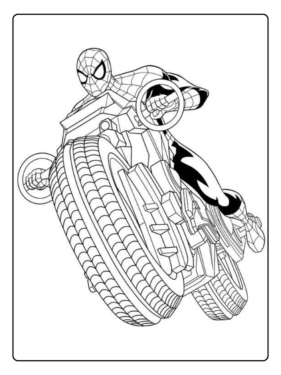 spiderman motorrad ausmalbild (15)