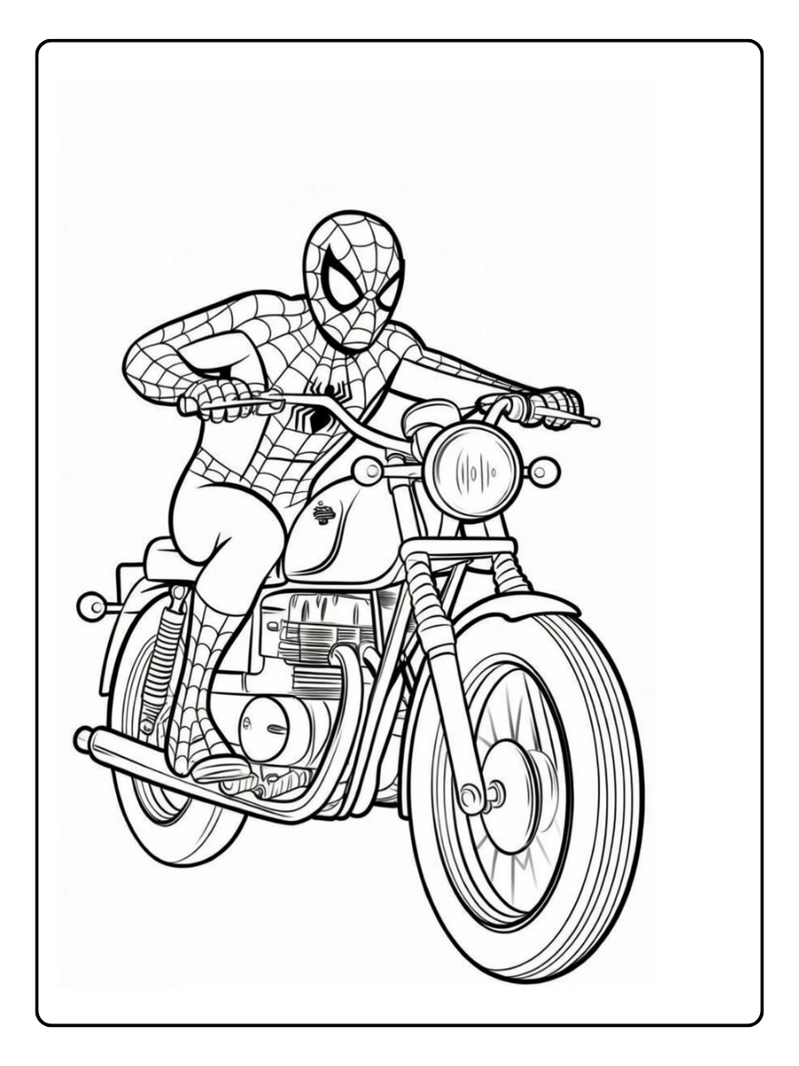spiderman motorrad ausmalbild (2)