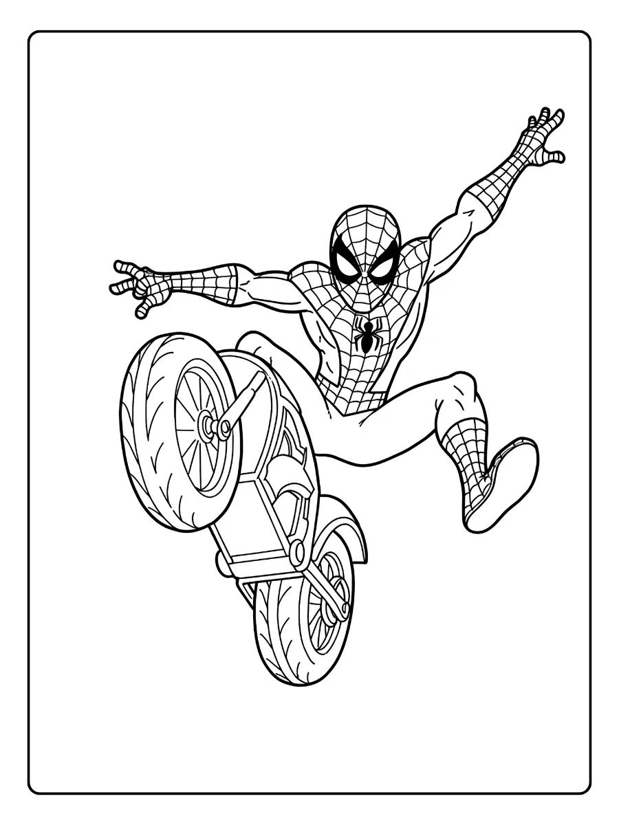 spiderman motorrad ausmalbild (6)
