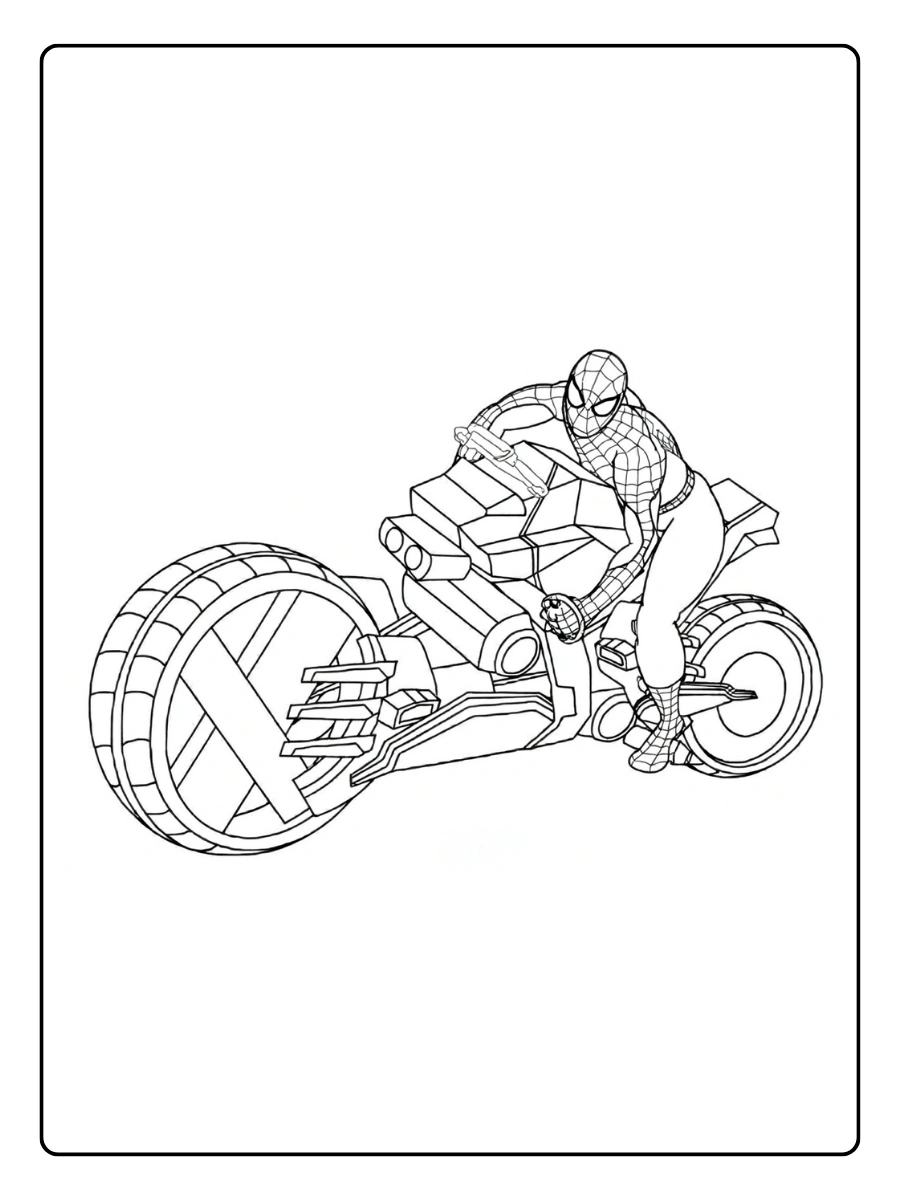 spiderman motorrad ausmalbild (7)