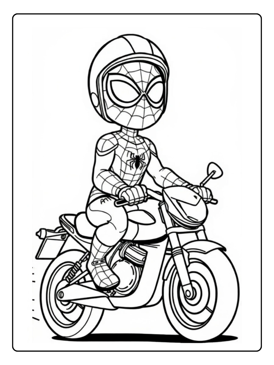 spiderman motorrad ausmalbild (8)