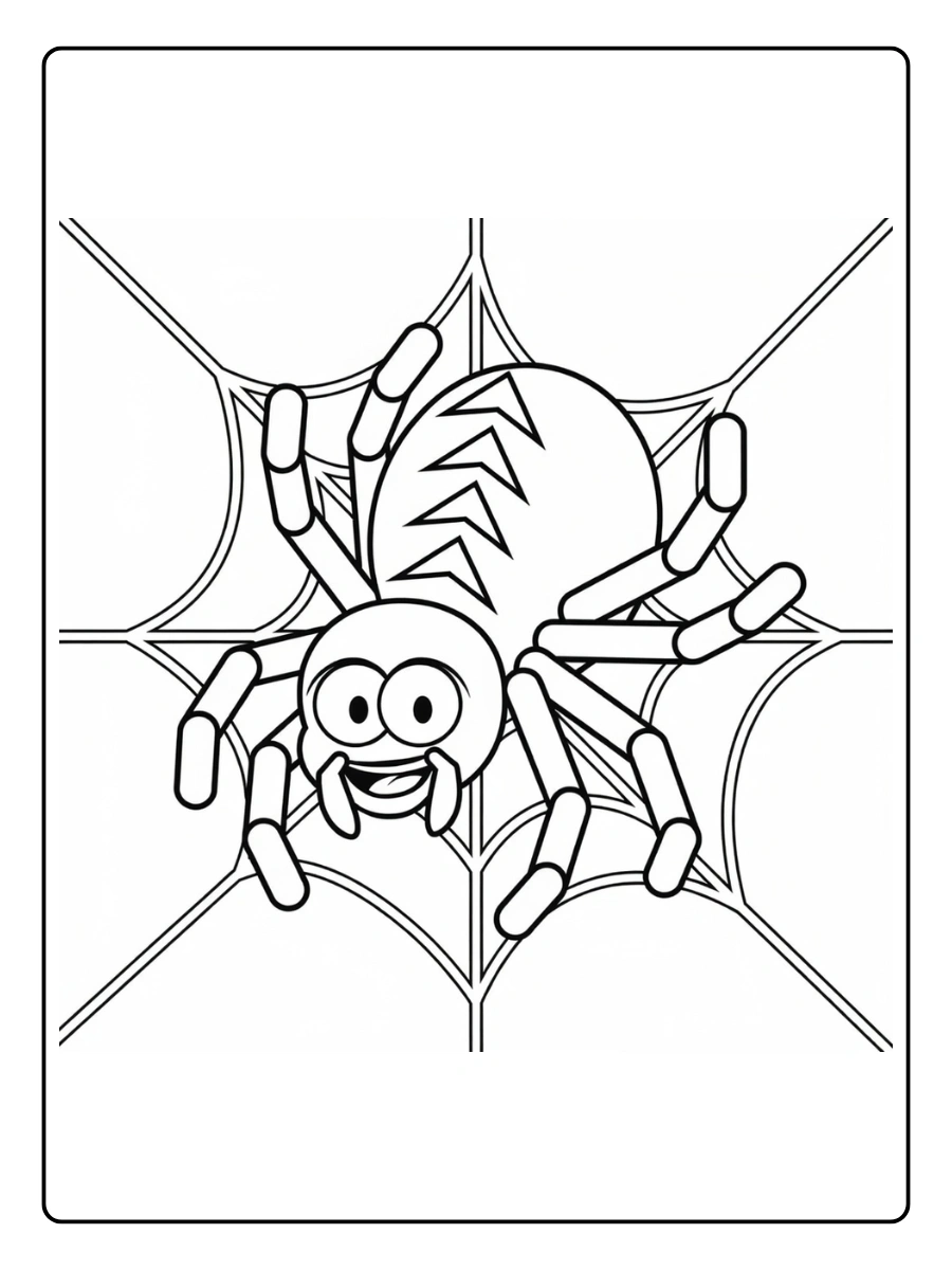 spinne ausmalbild (2)