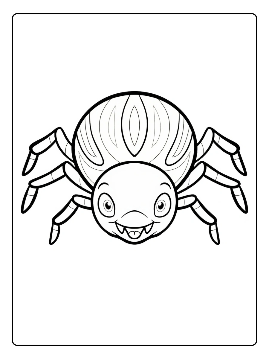 spinne ausmalbild (3)