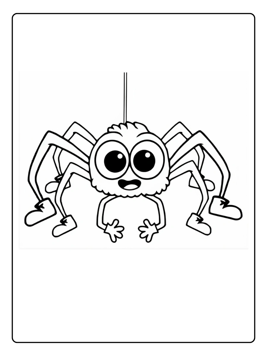 spinne ausmalbild (4)