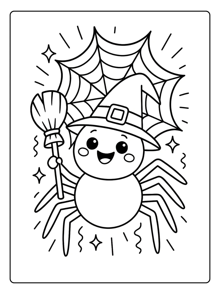 spinne ausmalbild (9)