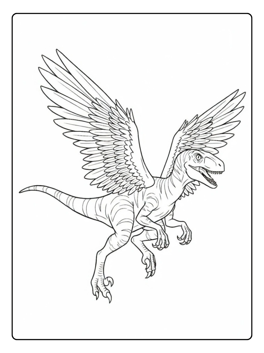 velociraptor ausmalbild (1)
