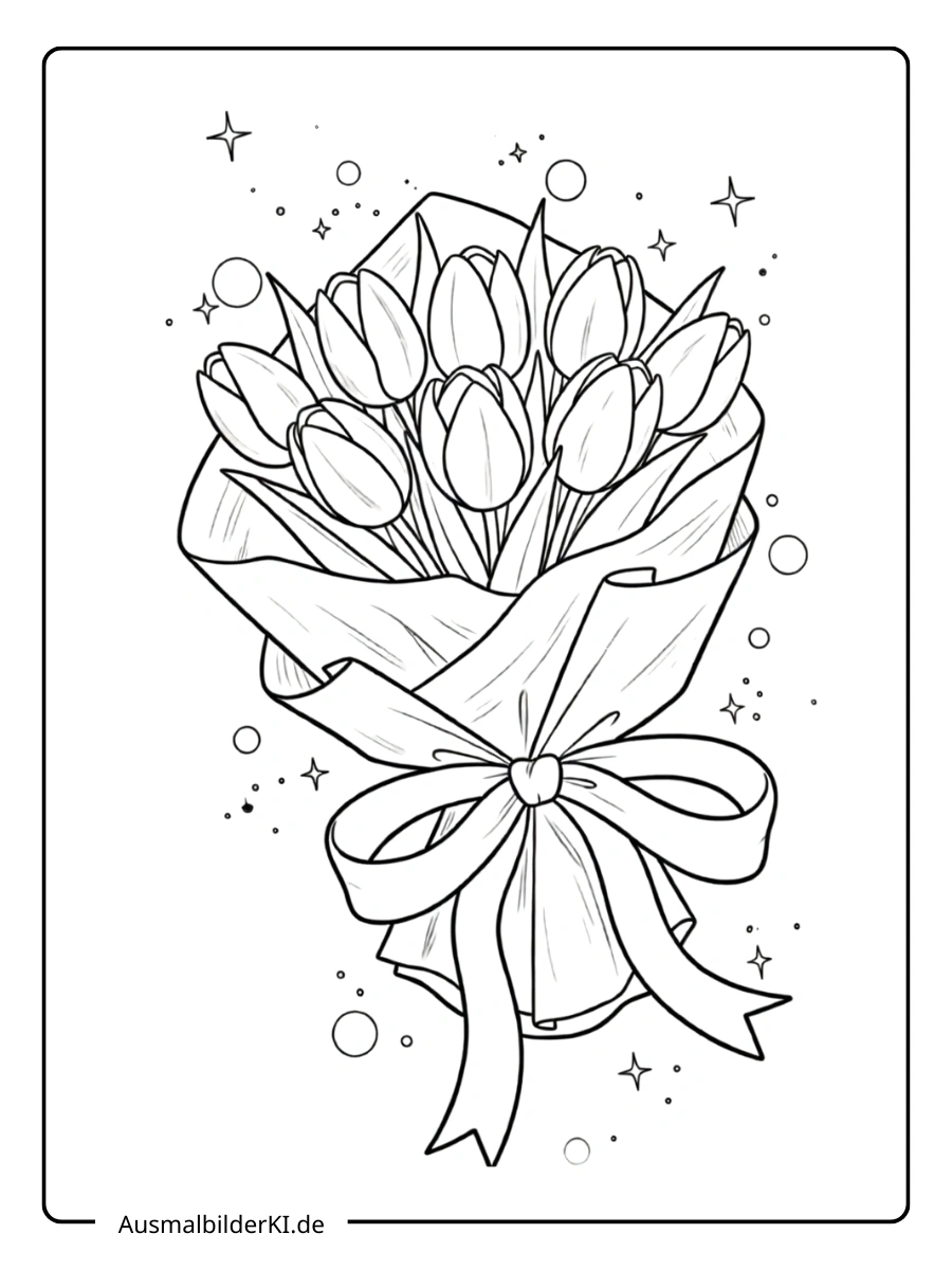 Tulpen Ausmalbilder (11)