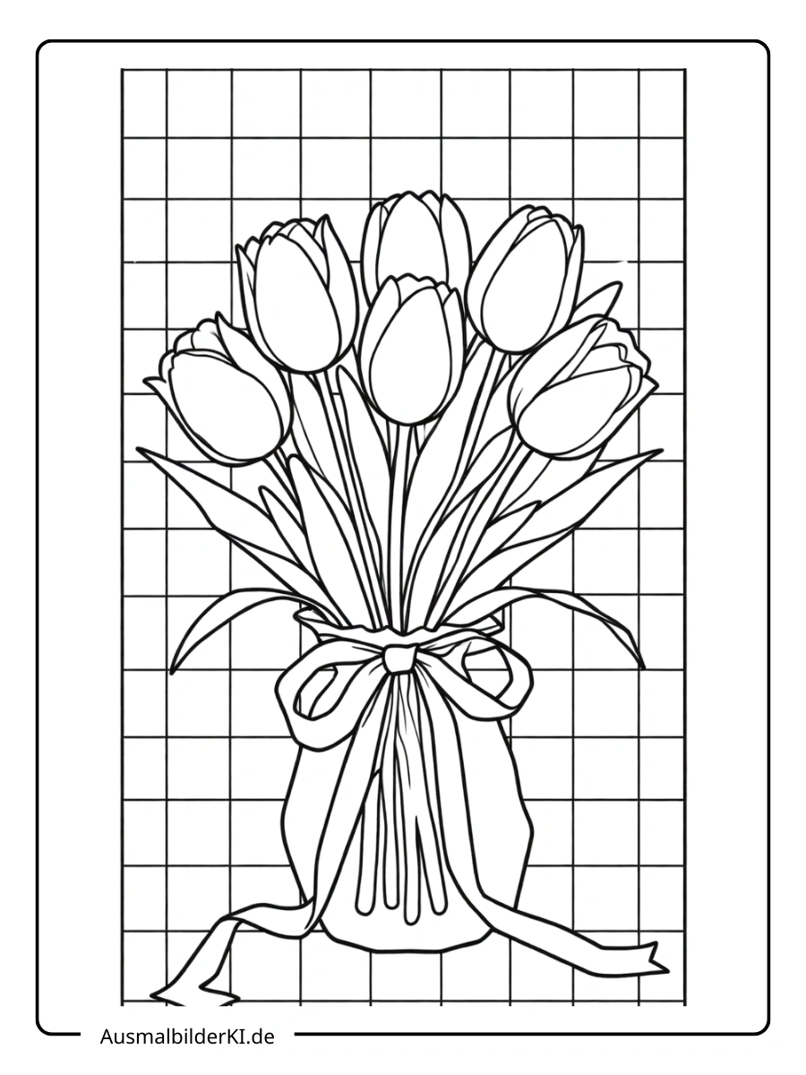Tulpen Ausmalbilder (12)