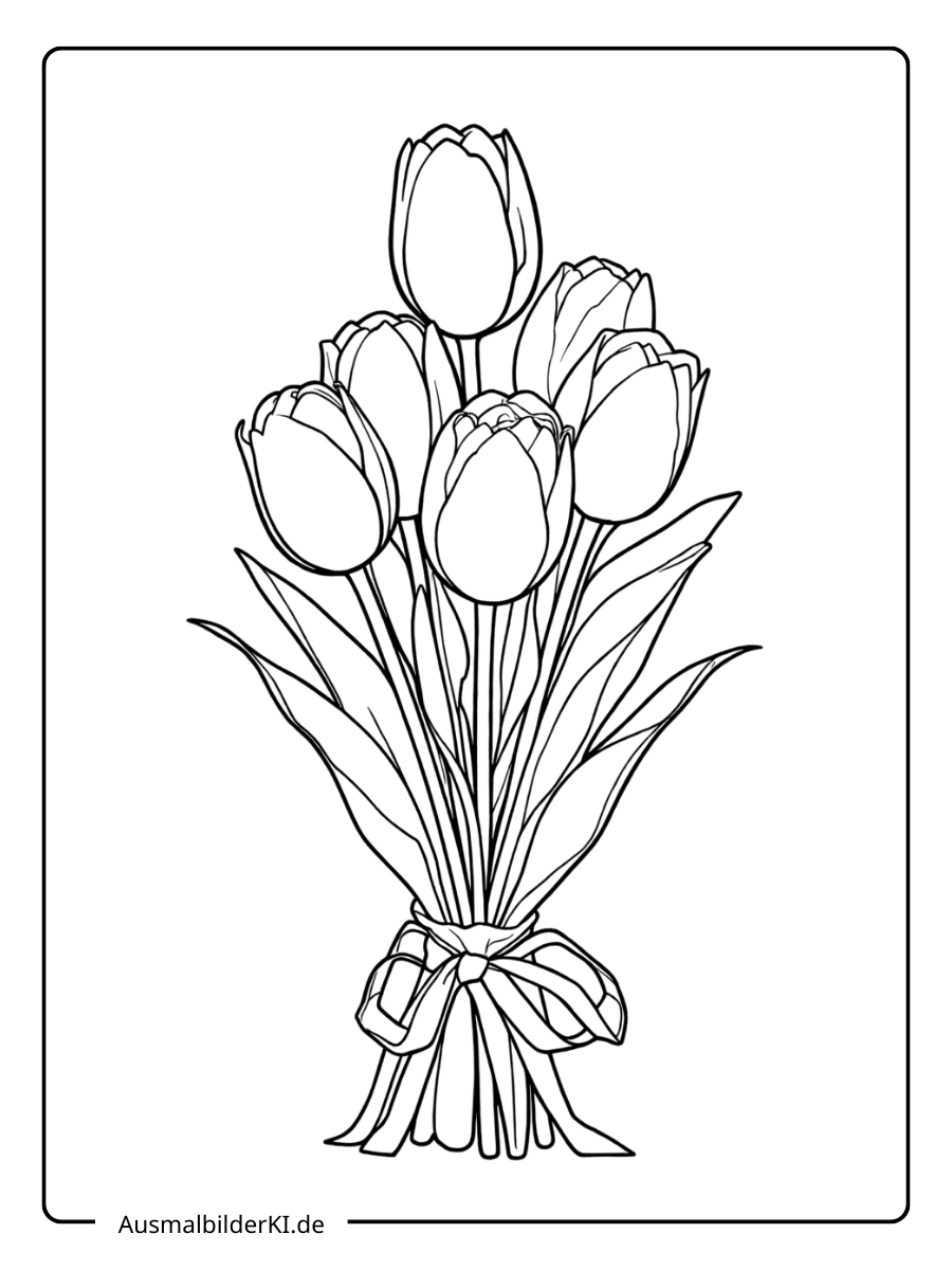 Tulpen Ausmalbilder (13)