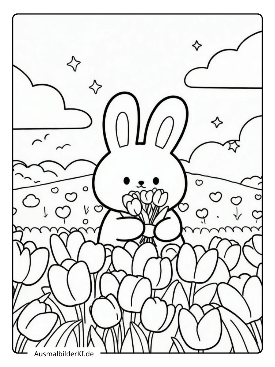 Tulpen Ausmalbilder (2)