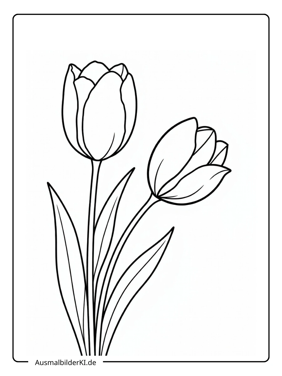 Tulpen Ausmalbilder