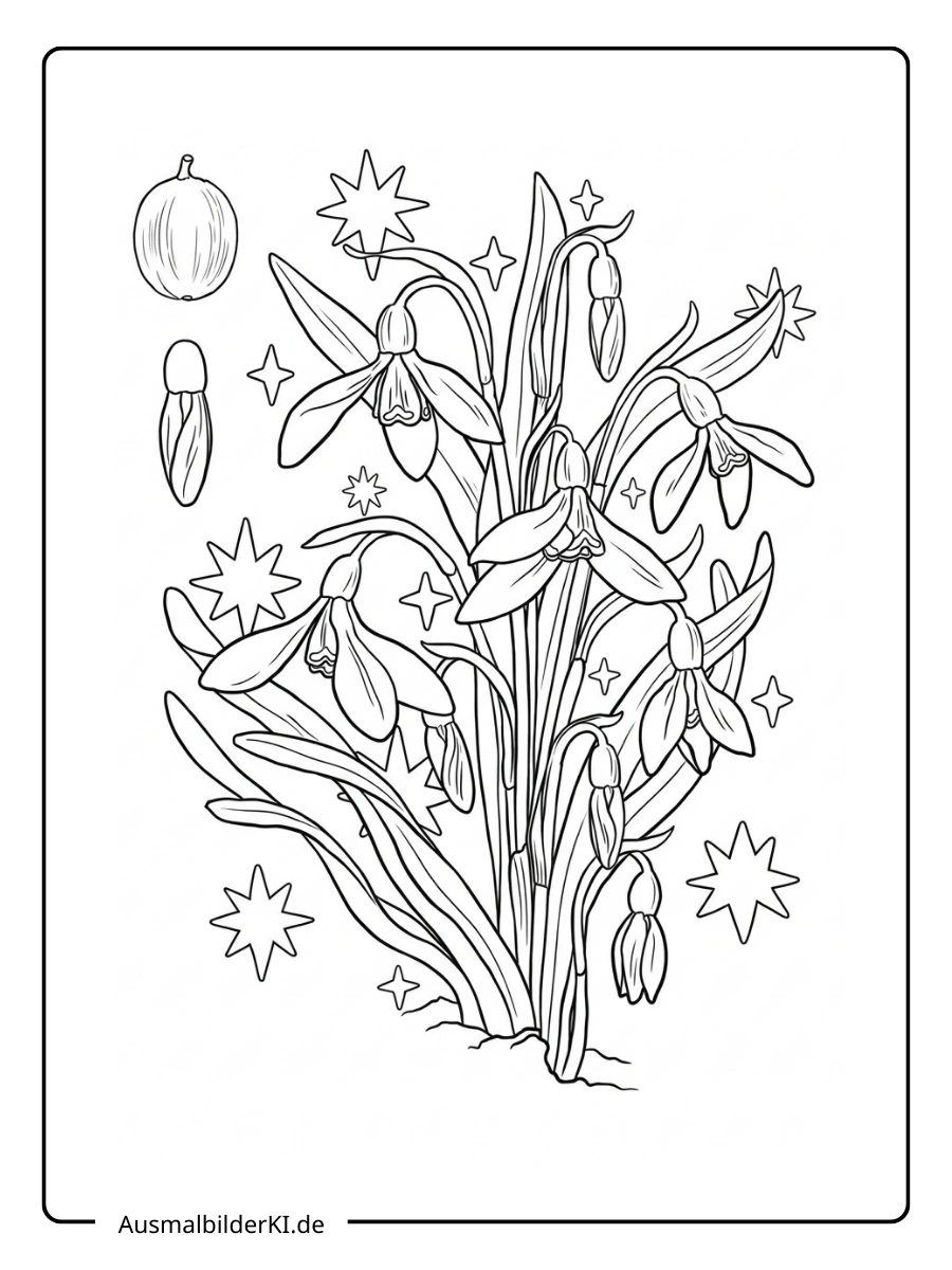 ausmalbild schneeglöckchen (13)