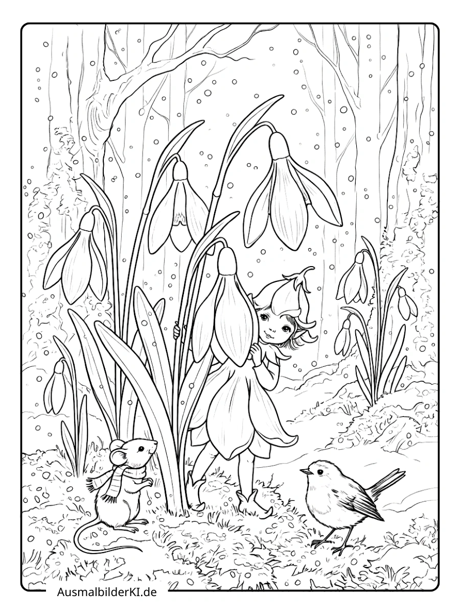 ausmalbild schneeglöckchen (14)