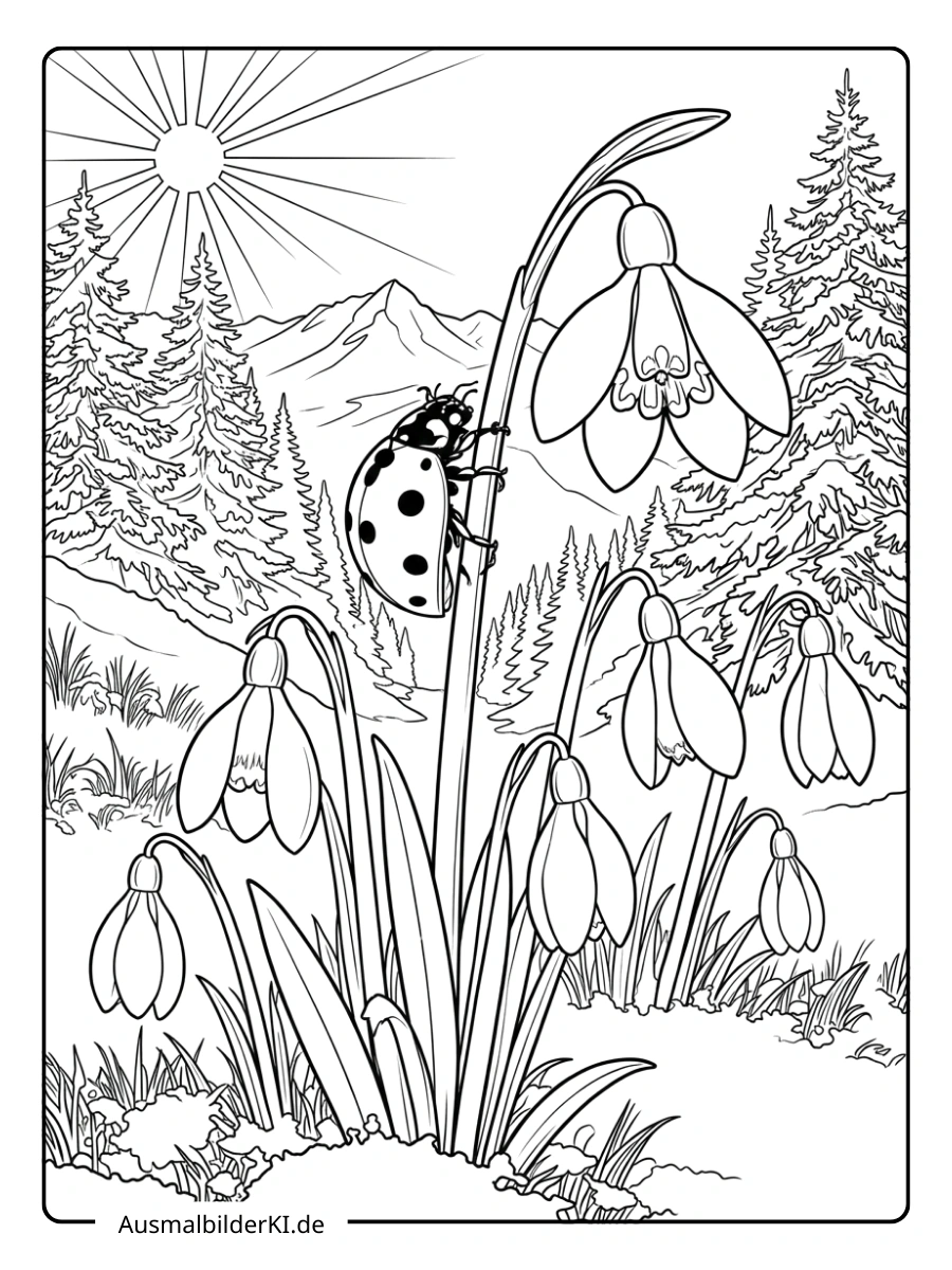 ausmalbild schneeglöckchen (15)