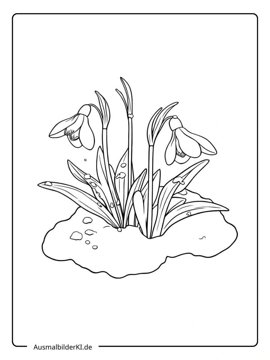 ausmalbild schneeglöckchen (4)