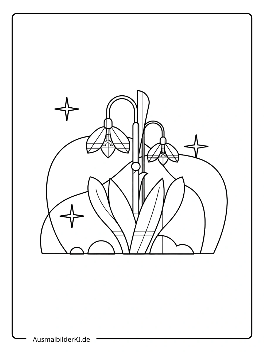 ausmalbild schneeglöckchen (7)