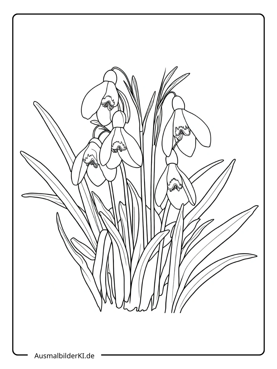 ausmalbild schneeglöckchen (9)