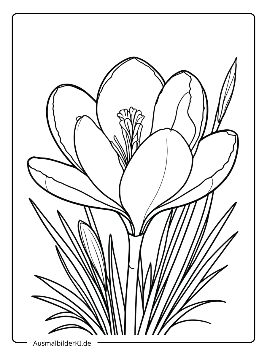 krokus ausmalbild (12)